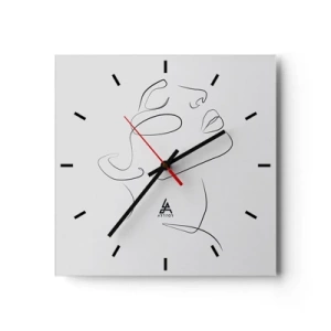 Wandklok - Klok - De wendingen van dromen - 40x40 cm