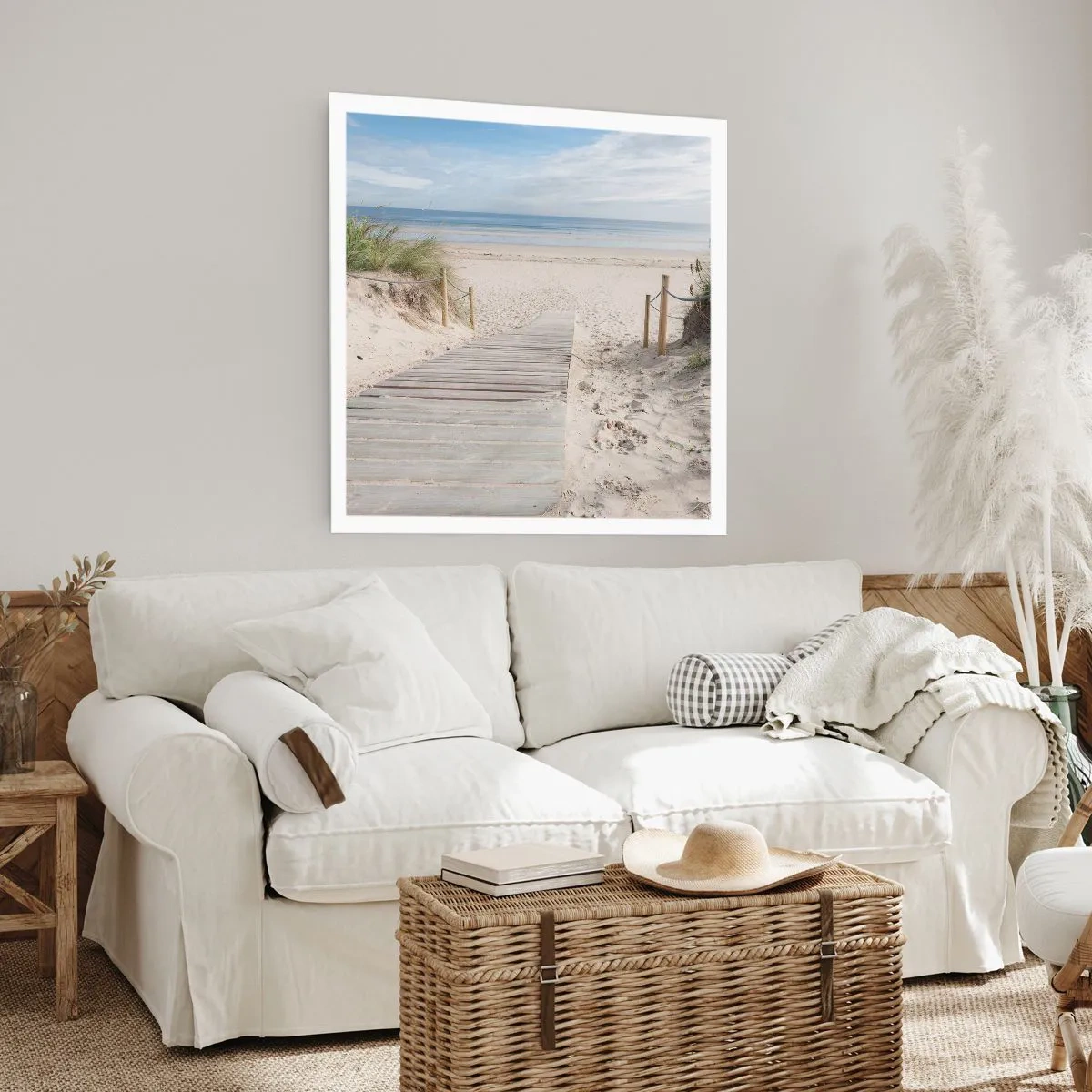 Poster - naar de horizon - 40x40 cm