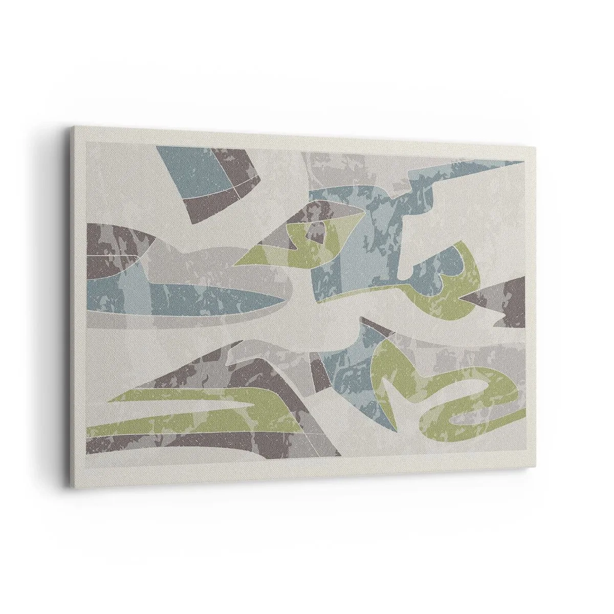 Schilderen op canvas - Compositie achter het glas - 120x80 cm