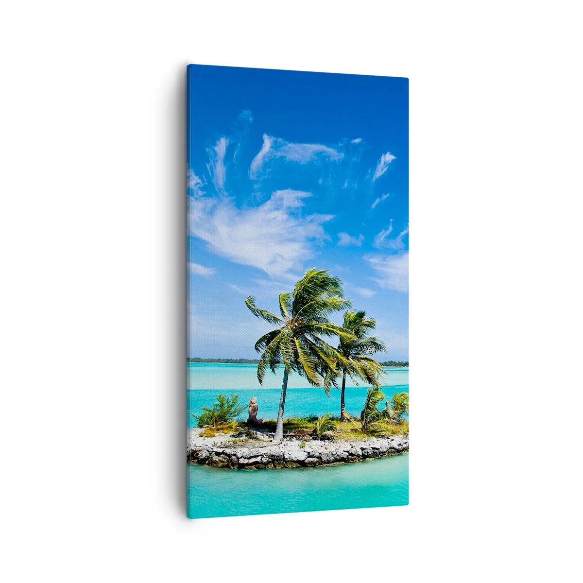 Schilderen op canvas - Een paradijs op aarde - 55x100 cm