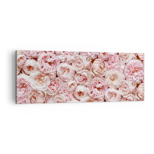 Schilderen op canvas - Een bed van rozen - 140x50 cm