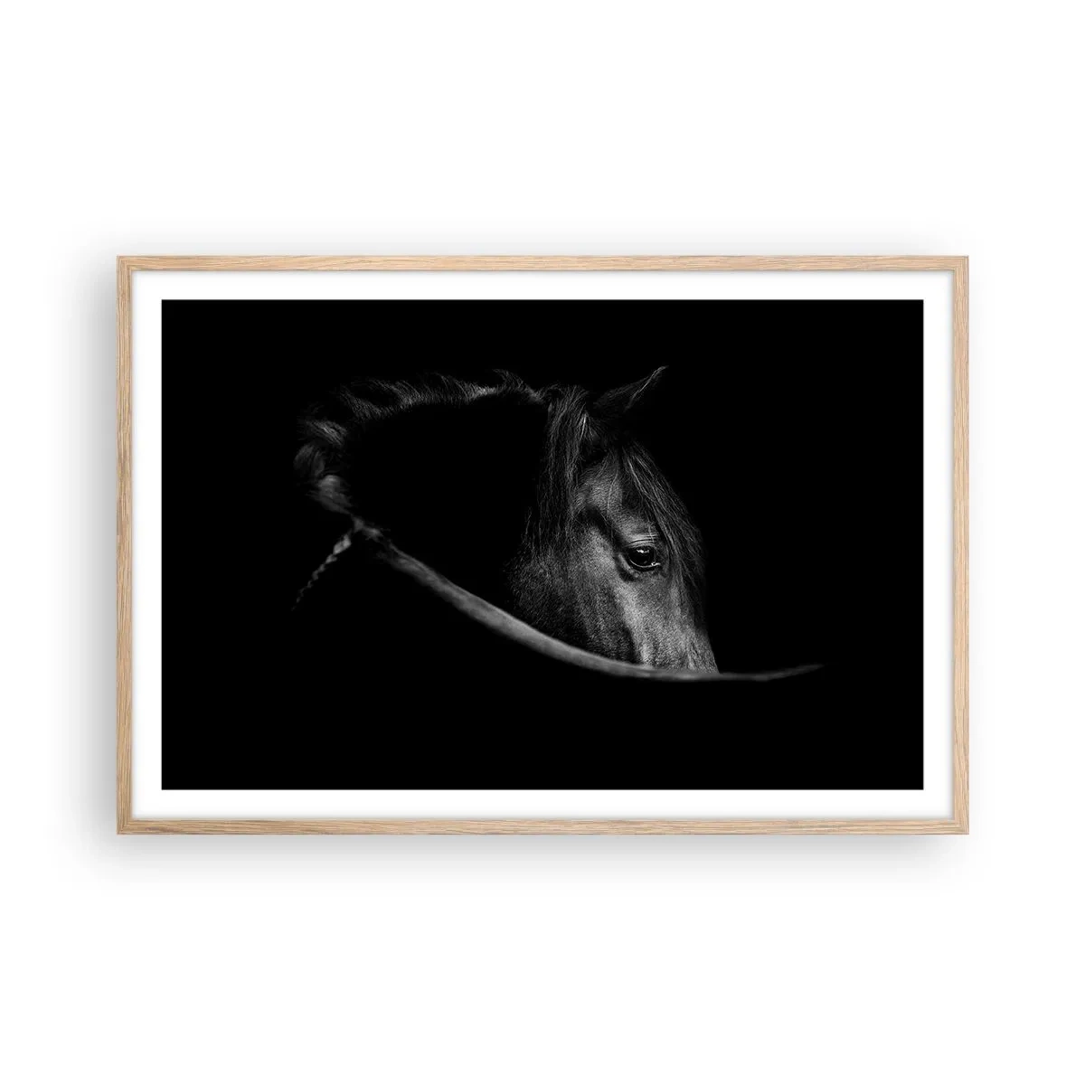Een poster in een licht eiken lijst - Zwarte Prins - 91x61 cm