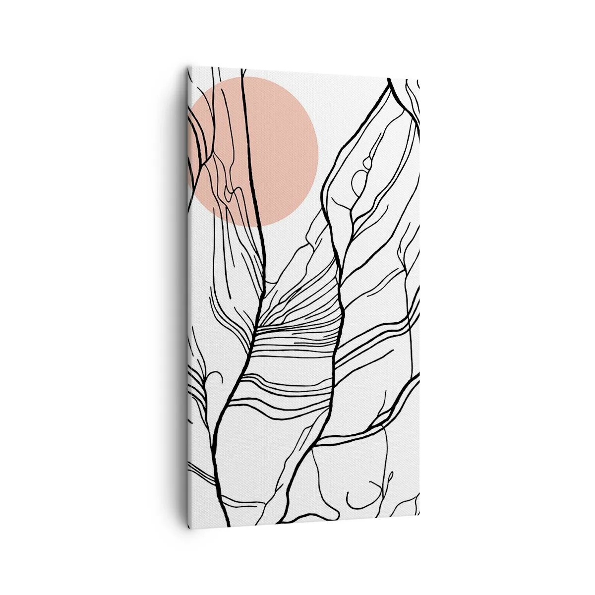 Schilderen op canvas - In een web van twijgen - 45x80 cm