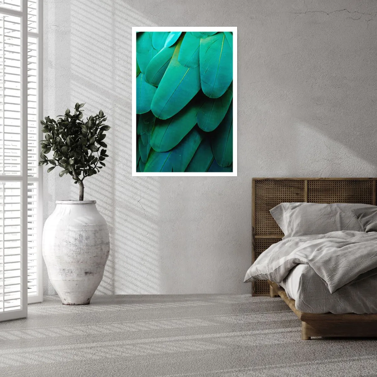 Poster - Papegaaiachtige precisie - 50x70 cm