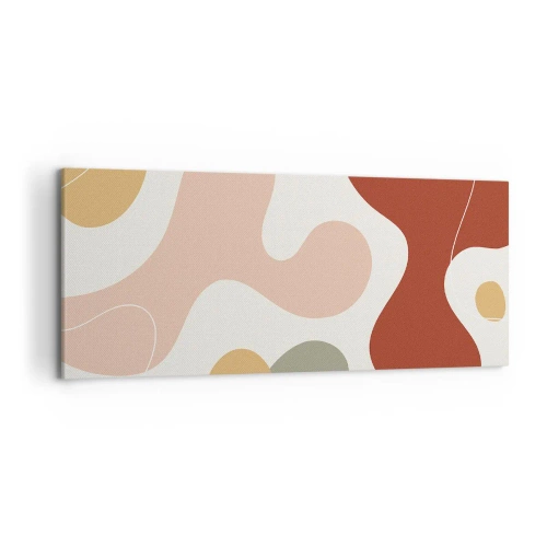 Schilderen op canvas - Kronkels of krullen? - 120x50 cm
