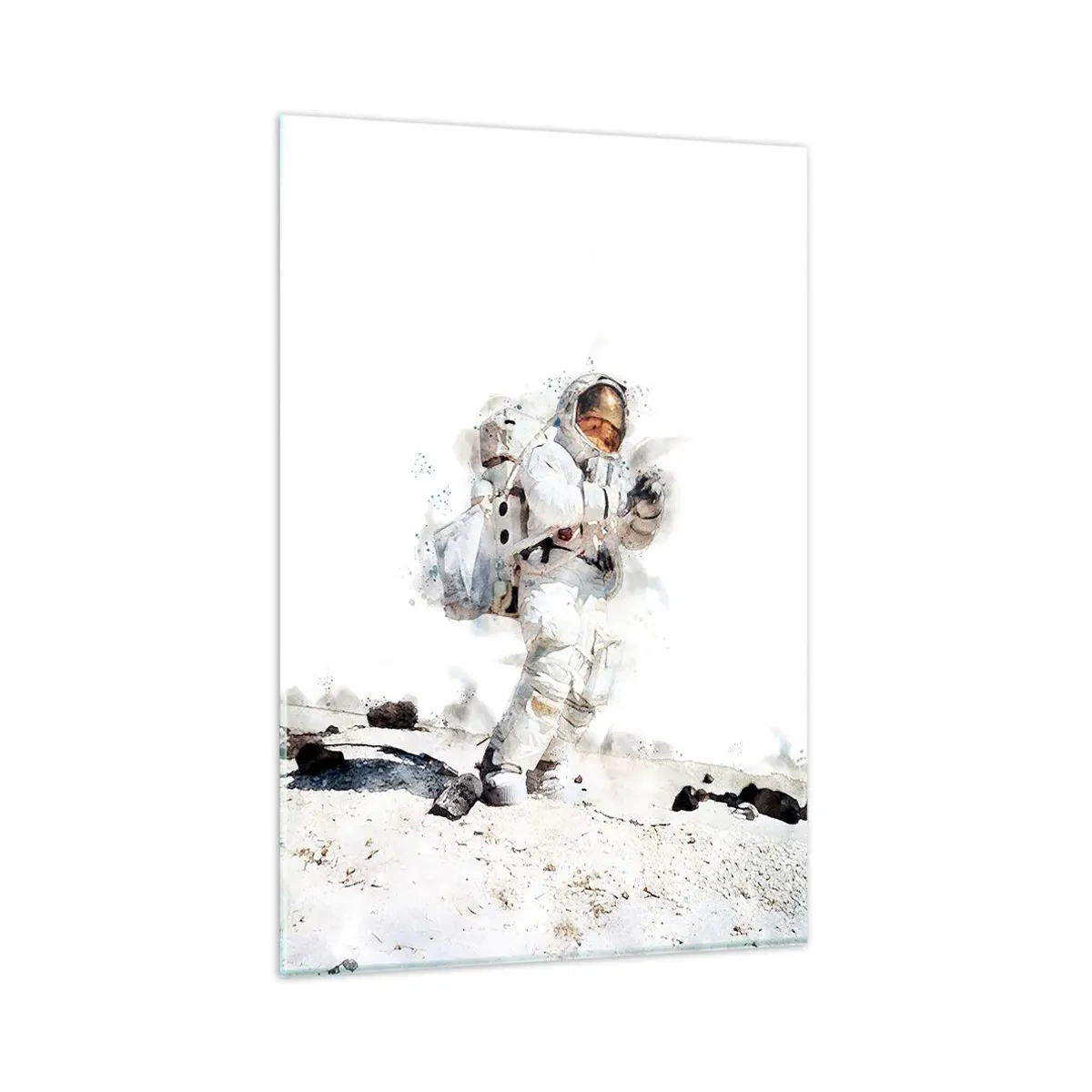 Schilderen op glas - Gezant van de Aarde - 80x120 cm