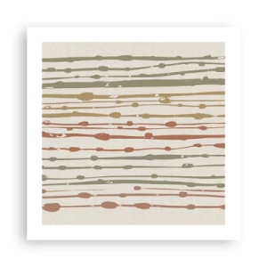 Poster - Muzieknotatie van kleuren - 50x50 cm