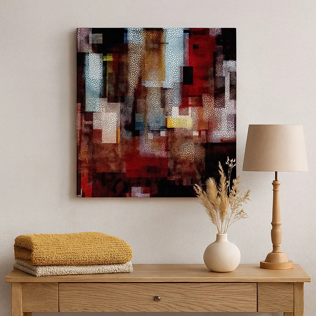 Schilderen op canvas - Het is een allegaartje - 30x30 cm