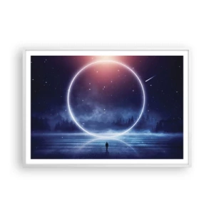 Poster in een witte lijst - Ze zijn er al... - 100x70 cm