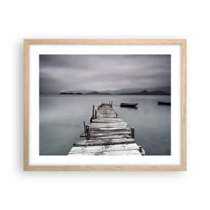 Een poster in een licht eiken lijst - Je kunt morgen gaan - 50x40 cm