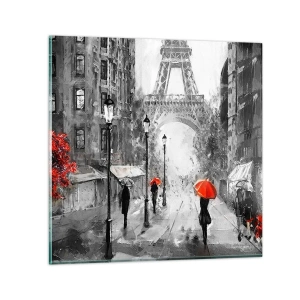 Schilderen op glas - Alle wegen leiden naar haar - 30x30 cm