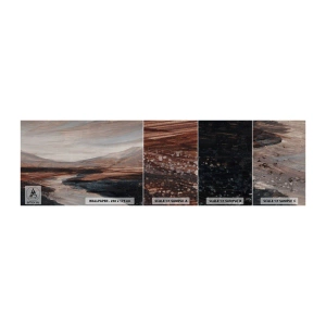 Fotobehang Monster Zelfklevend Deluxe Sticker - Een rustige vallei - Landschap, Landschap, Deel - 100x30 cm