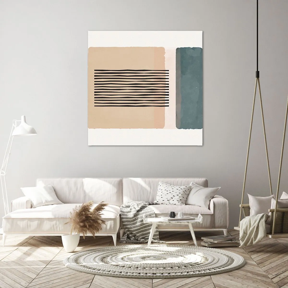 Schilderen op canvas - Alles is oke - 30x30 cm