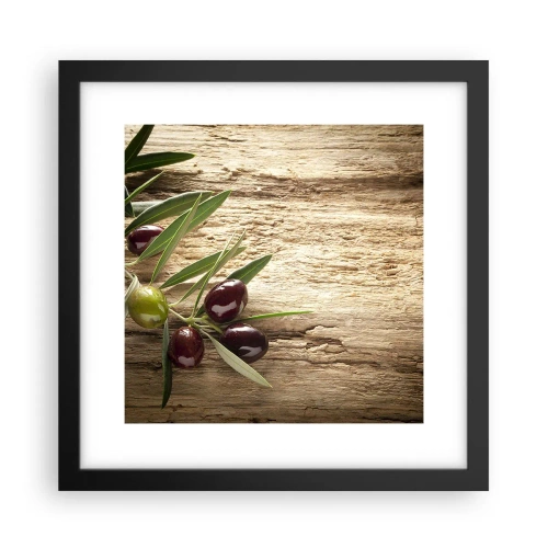 Poster in een zwarte lijst - Rechtstreeks uit de natuur - 30x30 cm