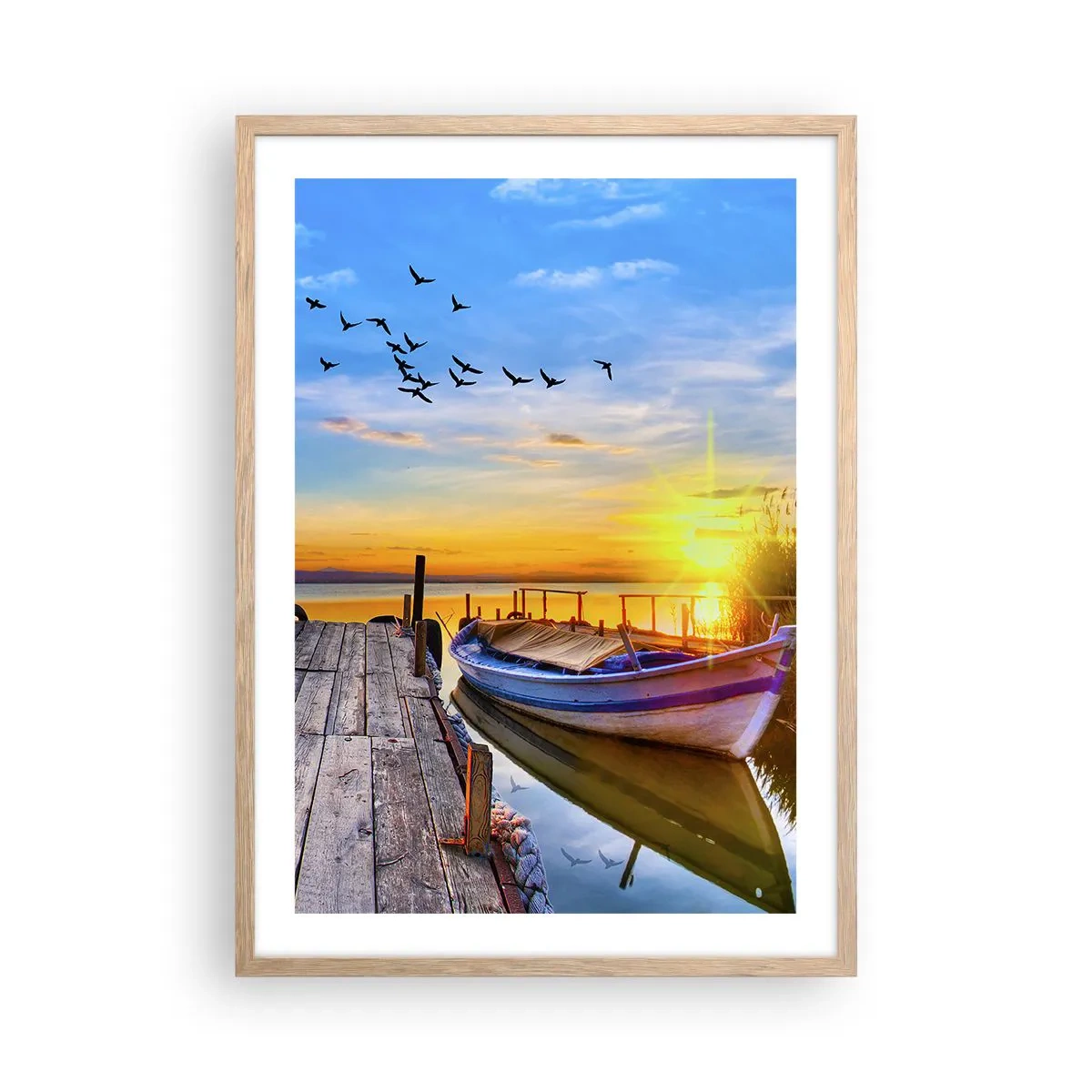 Een poster in een licht eiken lijst - Ik zie je morgen - 50x70 cm