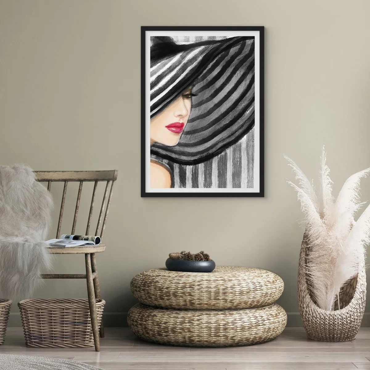 Poster in een zwarte lijst - Waar moet je zoeken? - 40x50 cm