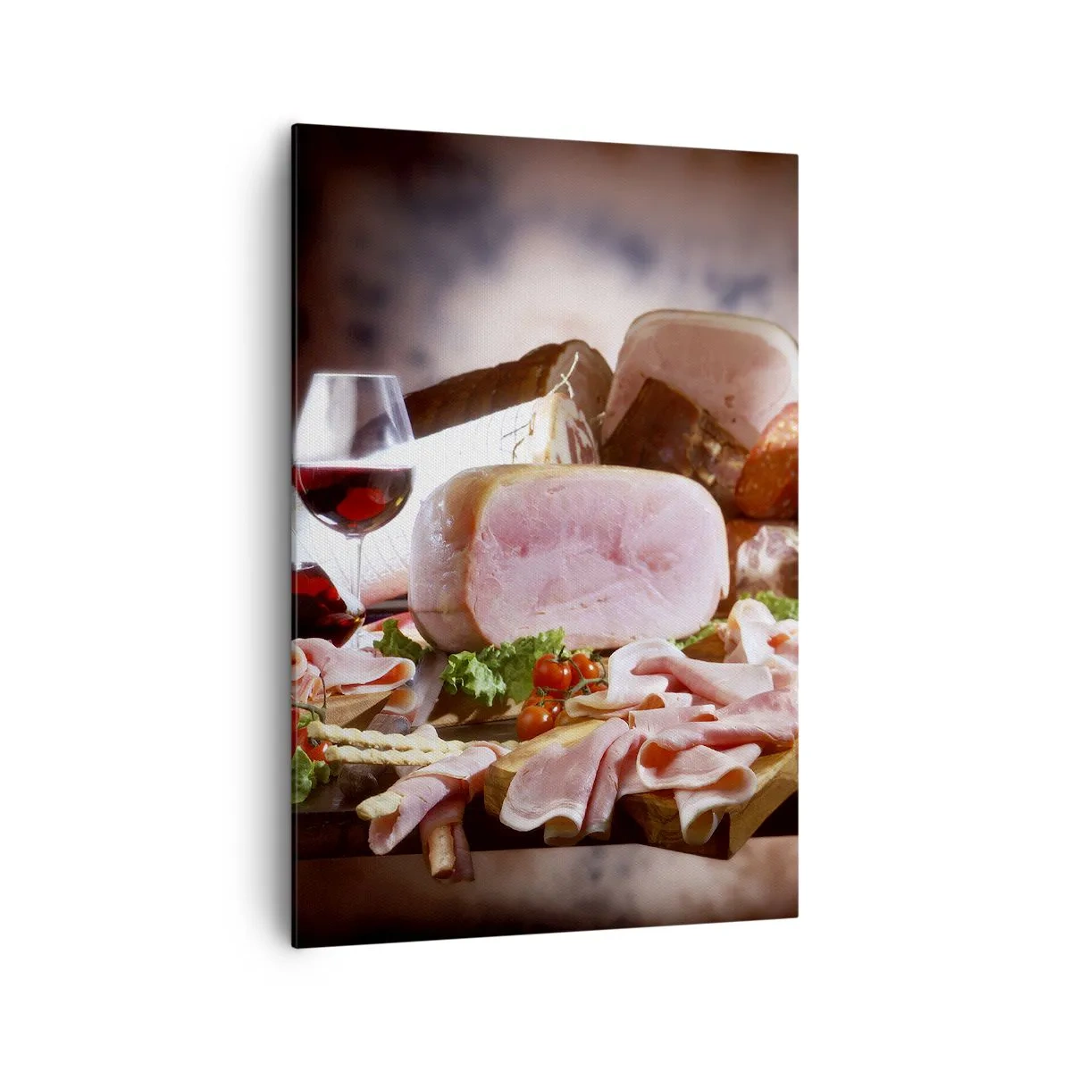 Schilderen op canvas - Een culinaire droom met een karaf - 70x100 cm