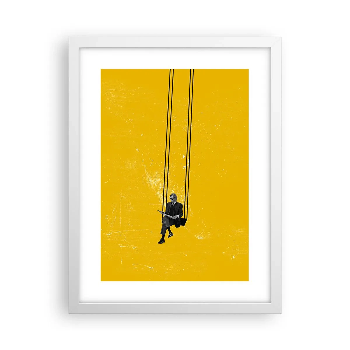 Poster in een witte lijst - Dag als iedere dag - 30x40 cm