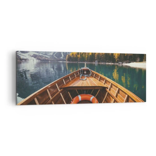 Schilderen op canvas - Bergtocht - 140x50 cm