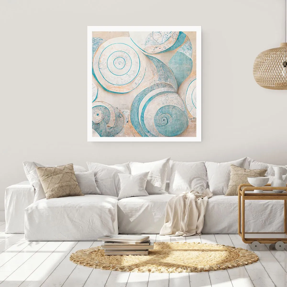 Poster - Wat zit er in de schelp? - 50x50 cm