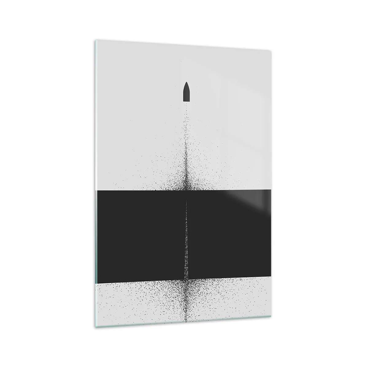 Schilderen op glas - Rechtstreeks naar het doel - 70x100 cm