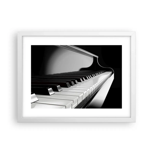 Poster in een witte lijst - Harmonie van vormen en kleuren - 40x30 cm