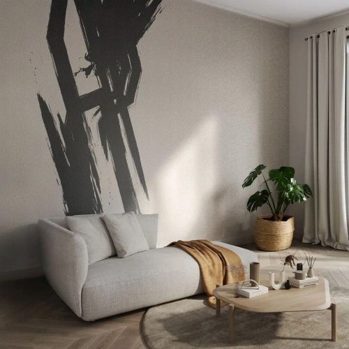 Zelfklevend Fotobehang Deluxe Sticker - Onstuitbare haast - Minimalisme, Leeg, Deel - 400x280 cm