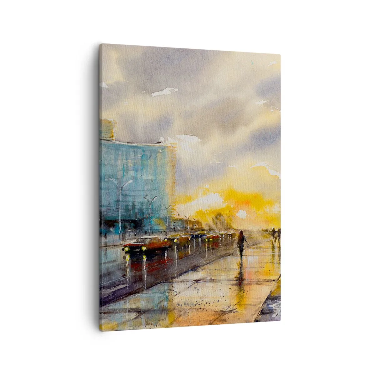 Schilderen op canvas - Het leven aan de oever - 50x70 cm