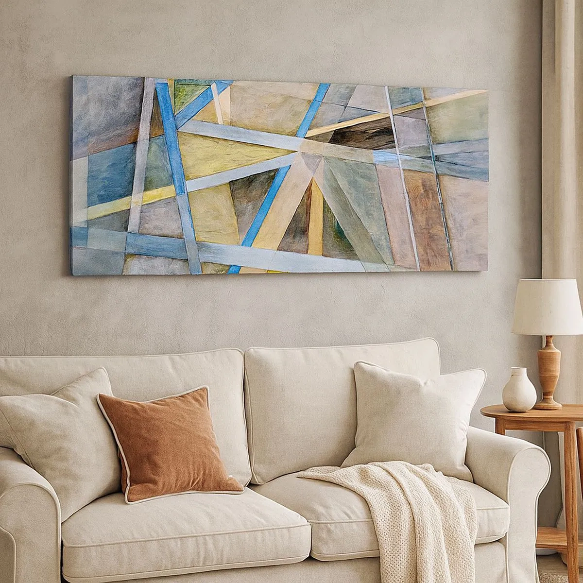 Schilderen op canvas - Recht of diagonaal? - 100x40 cm