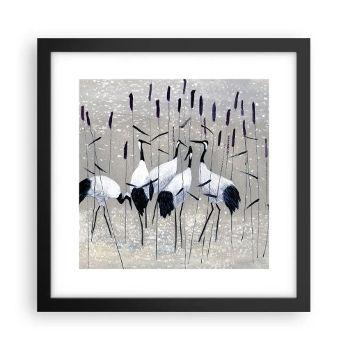 Poster in een zwarte lijst - Onder hun eigen - 30x30 cm