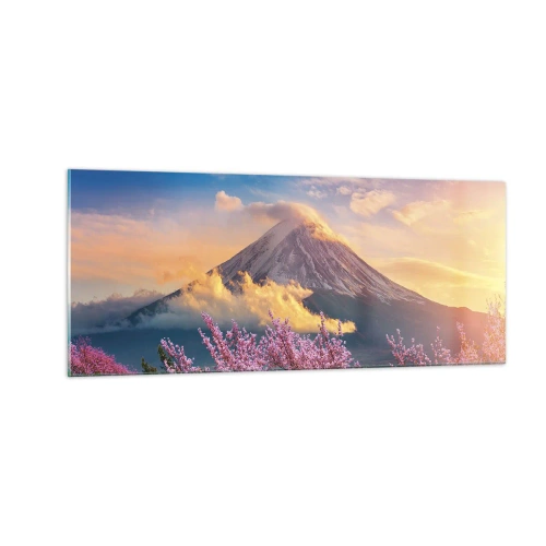 Schilderen op glas - Japanse heiligheid - 100x40 cm