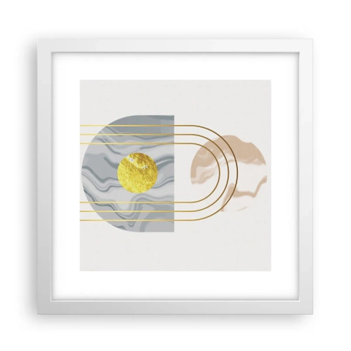 Poster in een witte lijst - Helderheid en schittering - 30x30 cm