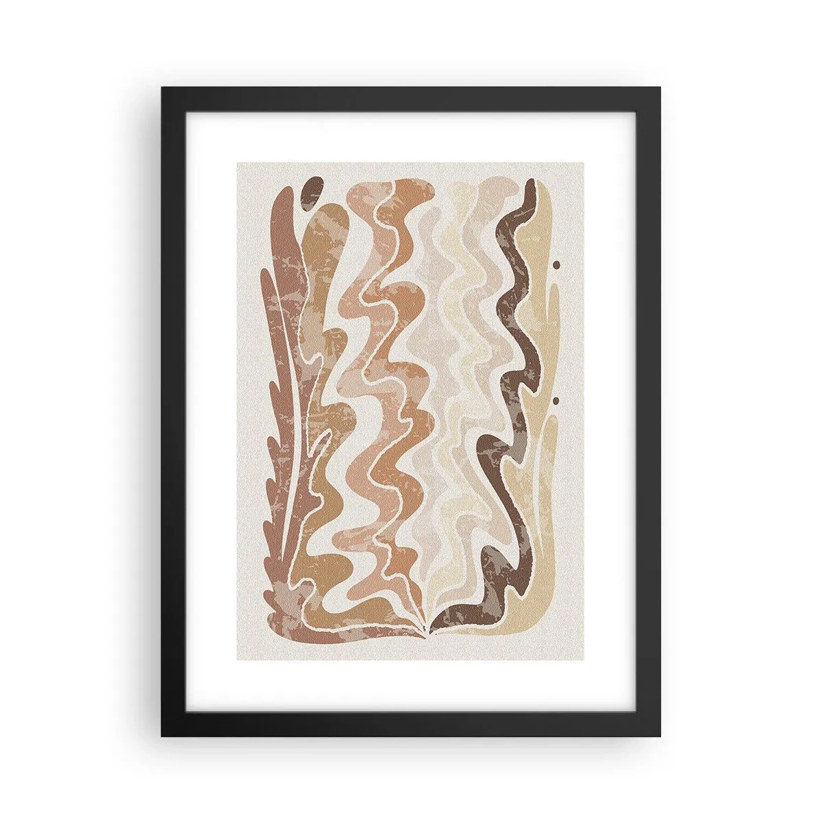 Poster in een zwarte lijst - Goede energie – goede emoties - 30x40 cm
