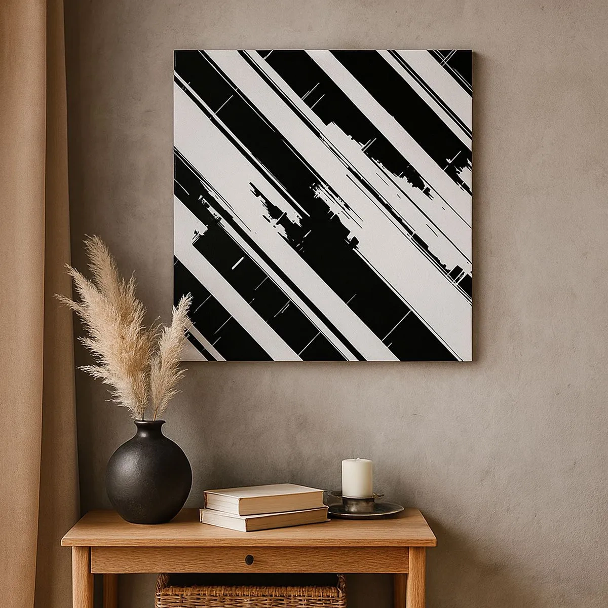 Schilderen op canvas - Een intense en dynamische compositie - 30x30 cm