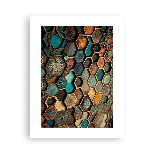 Poster - Arabische ornamenten – variatie - 30x40 cm
