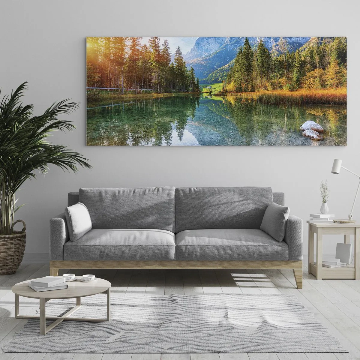Schilderen op glas - De zachtheid van de herfst - 140x50 cm