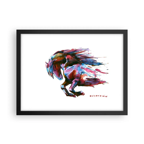 Poster in een zwarte lijst - In vervoering - 40x30 cm