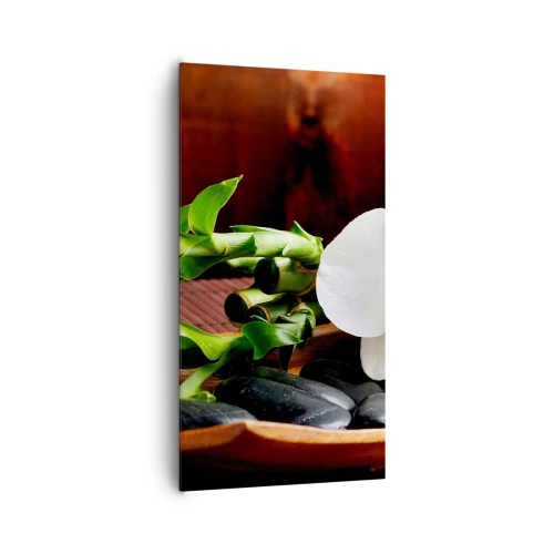 Schilderen op canvas - Geef je over aan de aanraking van de natuur - 65x120 cm