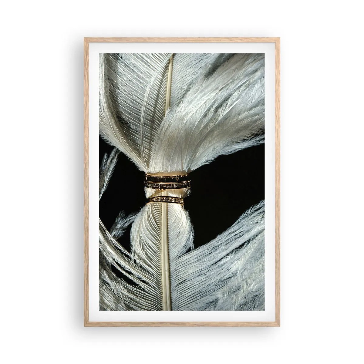 Een poster in een licht eiken lijst - ... en ik zal je niet verlaten ... - 61x91 cm