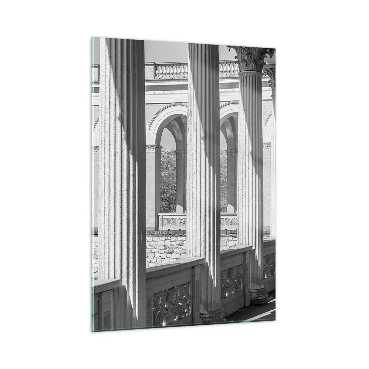 Schilderen op glas - Zonnige arcade - 50x70 cm
