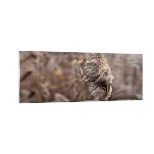 Schilderen op glas - Tijd om met de wind mee te gaan - 140x50 cm