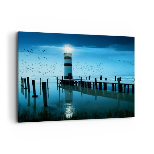 Schilderen op canvas - En je bent niet bang in het donker - 100x70 cm