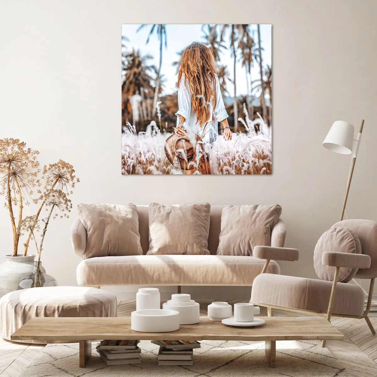 Schilderen op canvas - Geboren uit graspluis - 40x40 cm