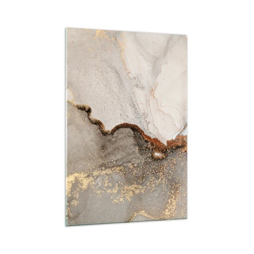 Schilderen op glas - Op de grens van kleuren - 70x100 cm