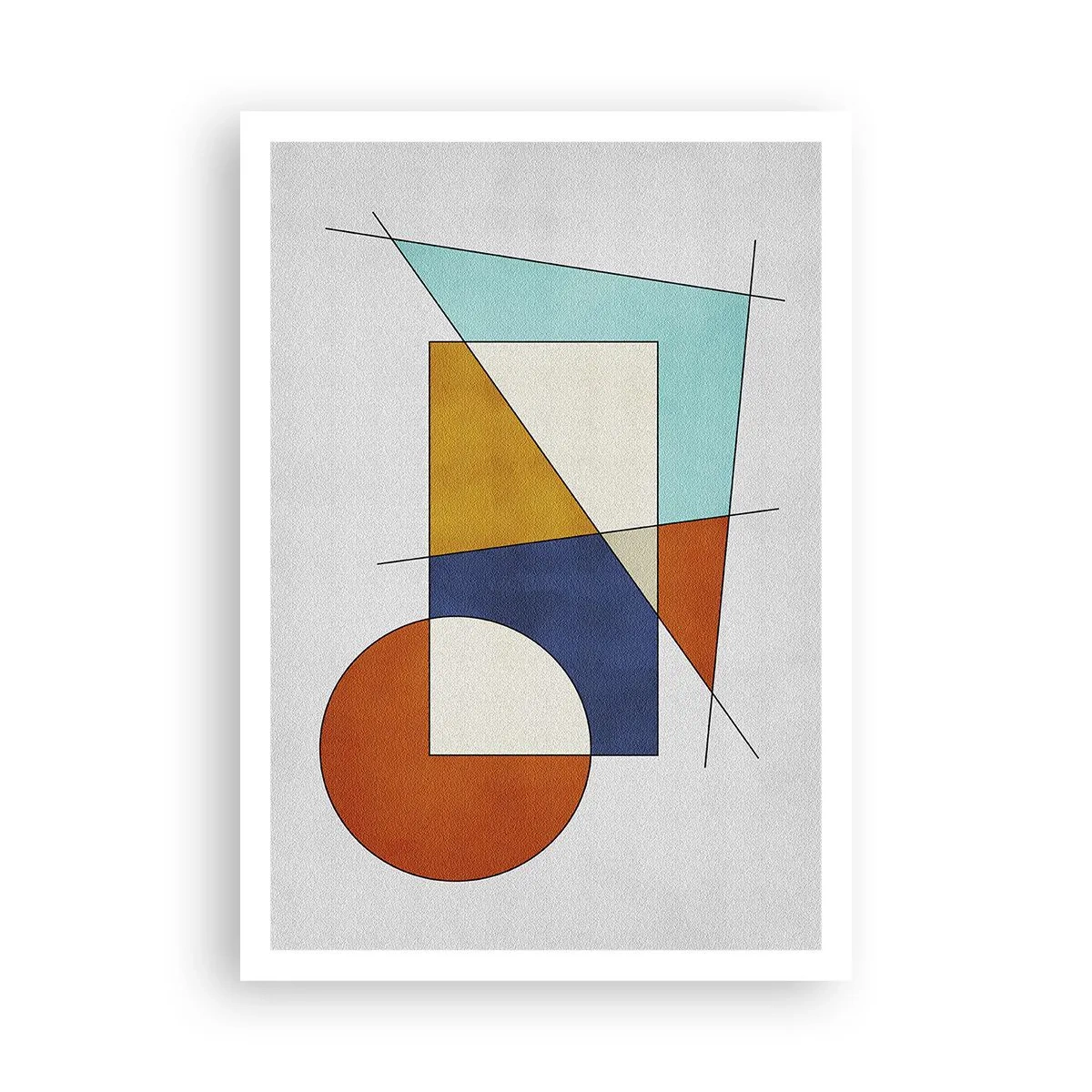Poster - Abstractie: modernistisch plezier - 70x100 cm