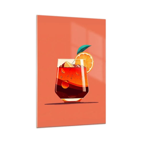 Schilderen op glas - Zomerse verfrissing - 70x100 cm