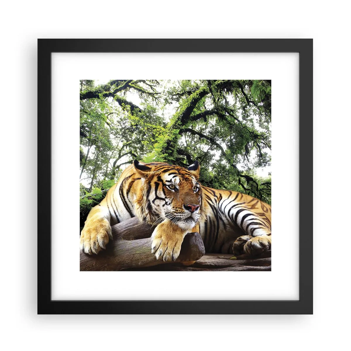 Poster in een zwarte lijst - Met vriendelijke groet - 30x30 cm