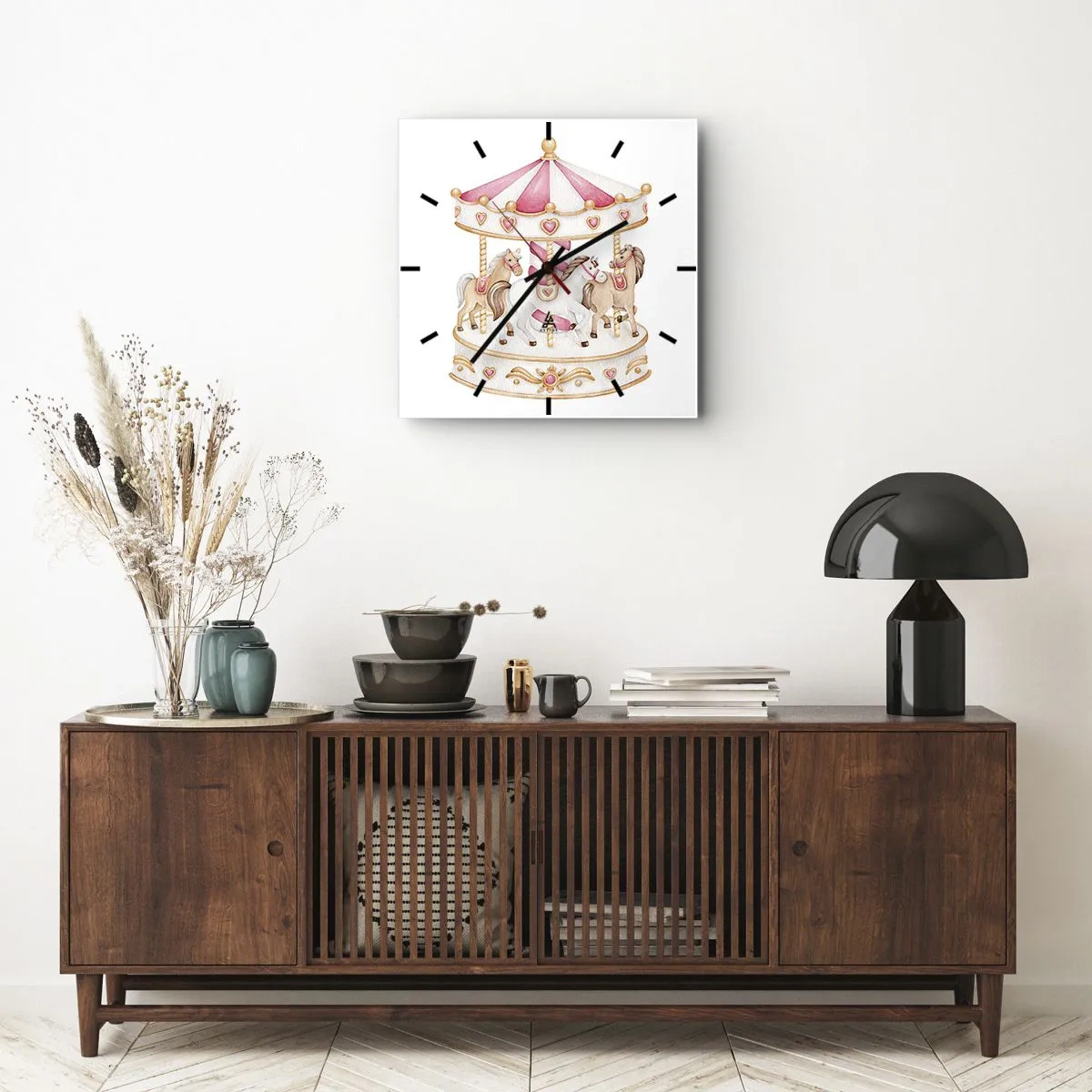 Wandklok - Klok - De zoete kinderwereld - 40x40 cm