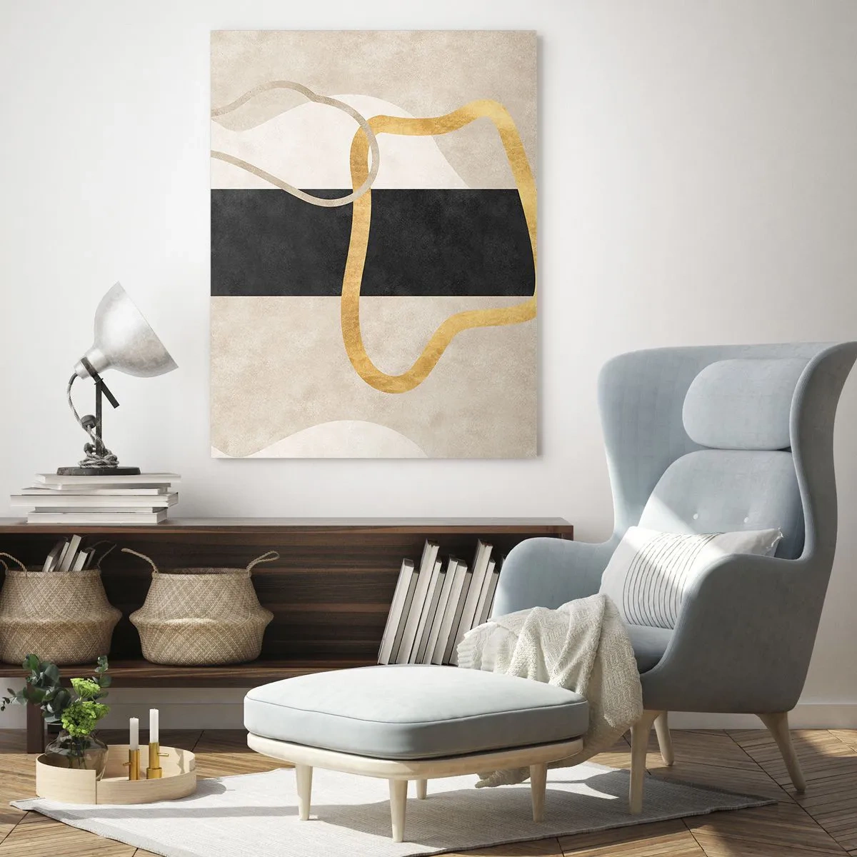 Schilderen op glas - Verwarde vormen - 50x70 cm