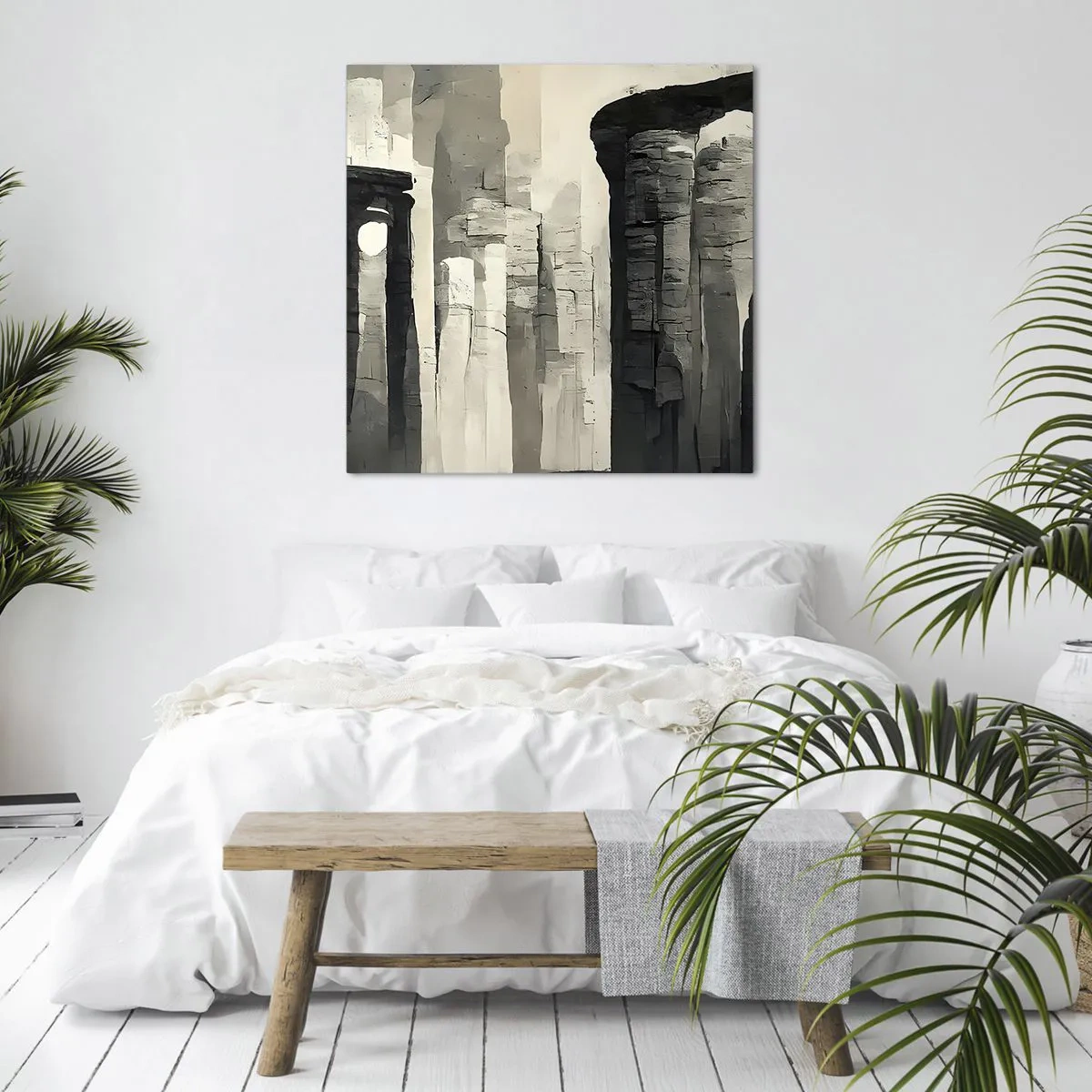 Schilderen op canvas - De majesteit van de oudheid - 30x30 cm